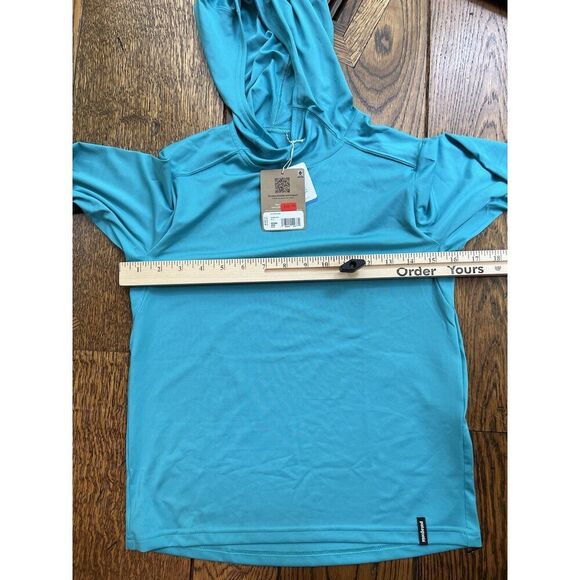 Patagonia Kids' Capilene Cool Silkweight Hoodie Subtidal Blue NWT Size M (10) - Picture 6 of 6